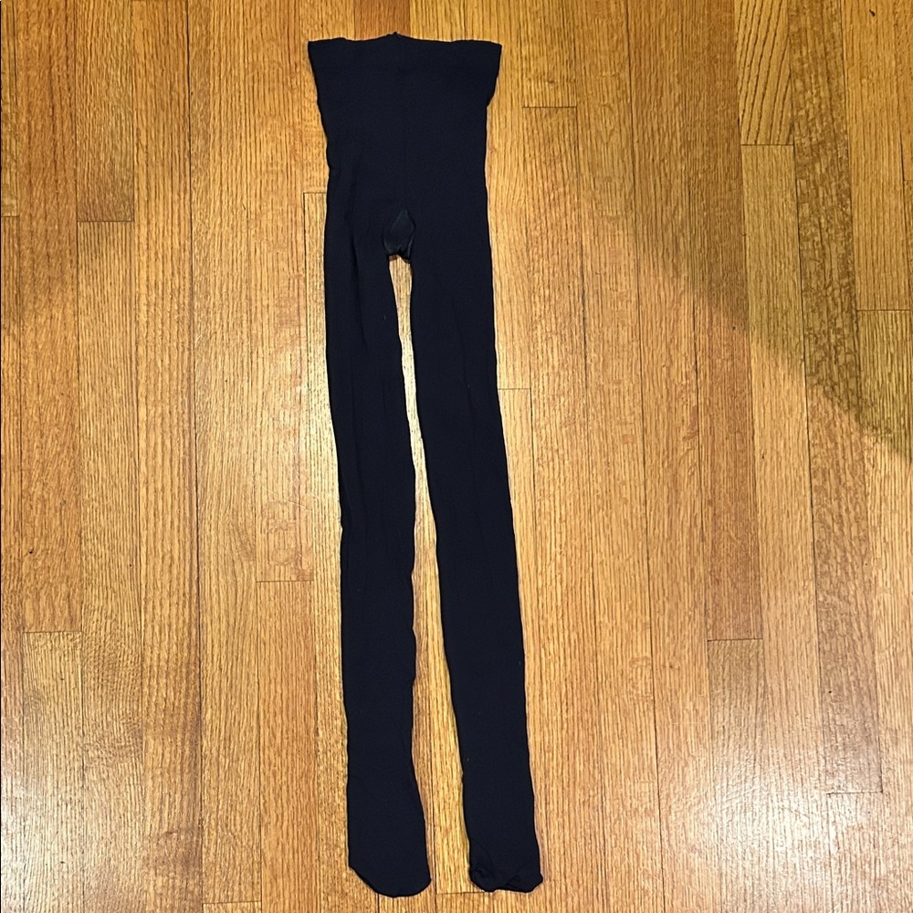 Black Opaque Tights Size Medium